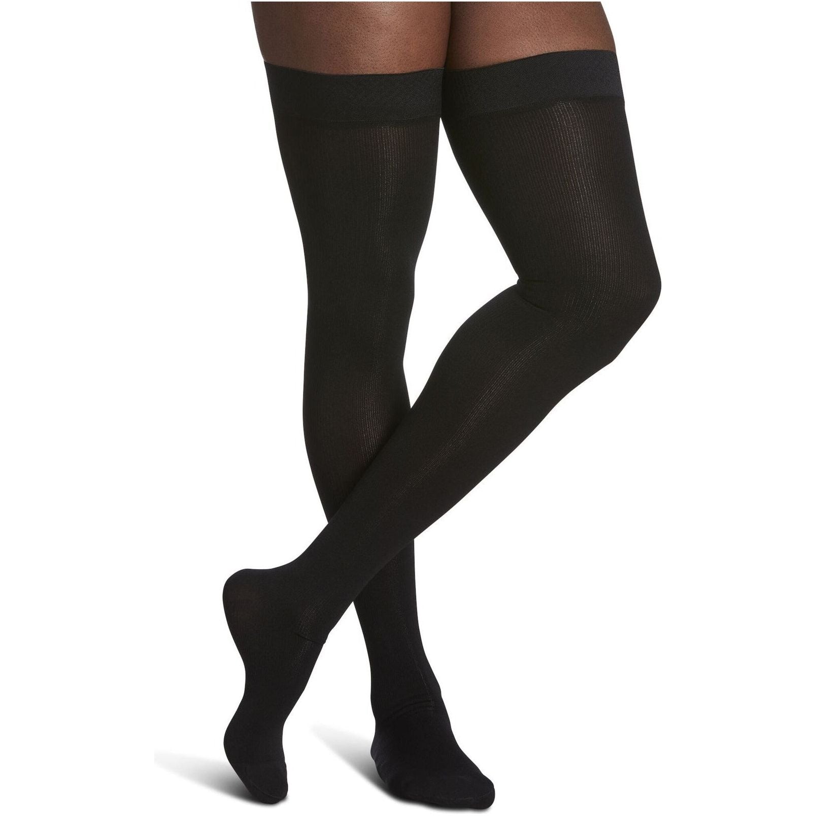 Extra Large Compression Stockings for Men 20-30mmHg for DVT - Black, 5XL
