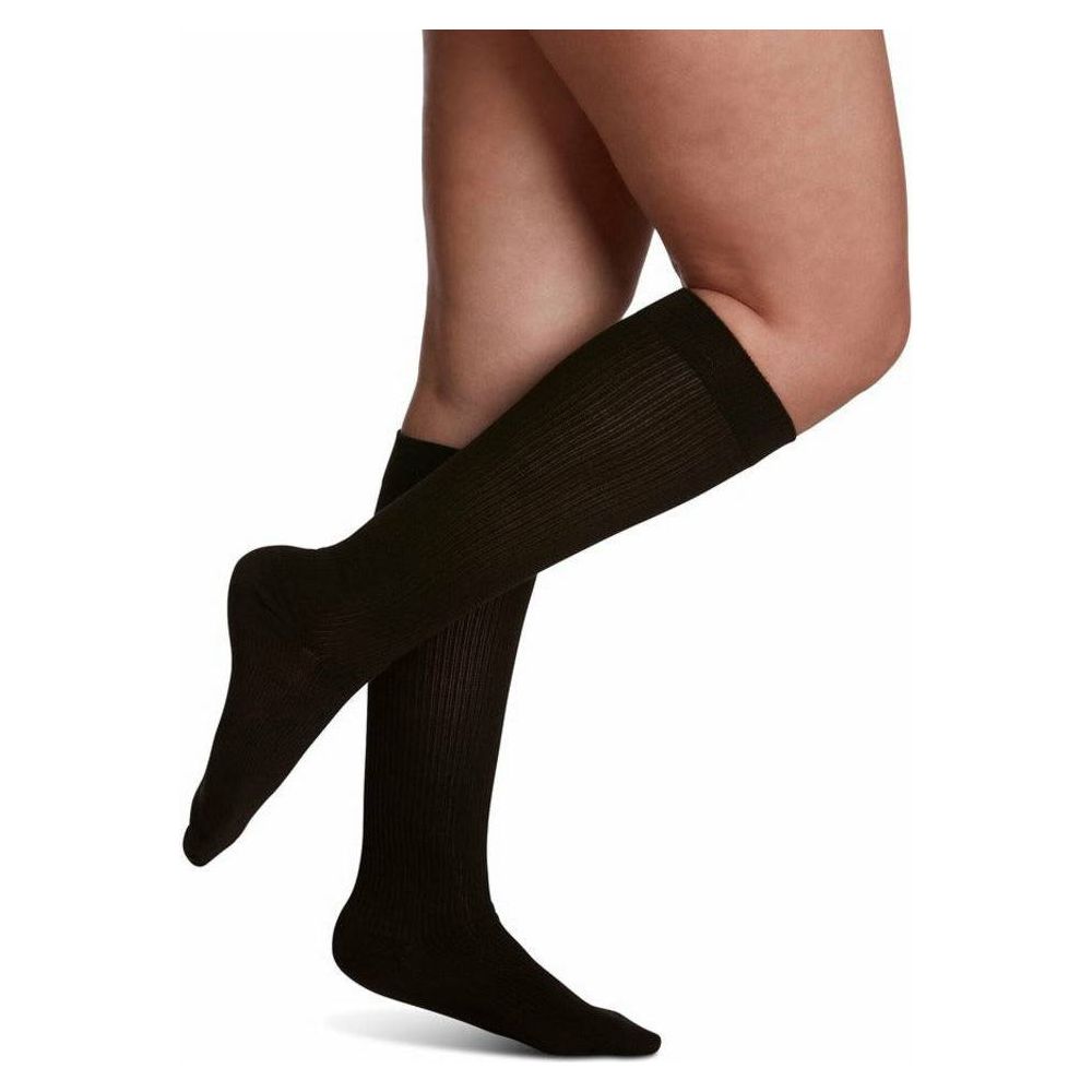 Sigvaris Casual Cotton Compression Socks 15-20 mmHg for Women Brown