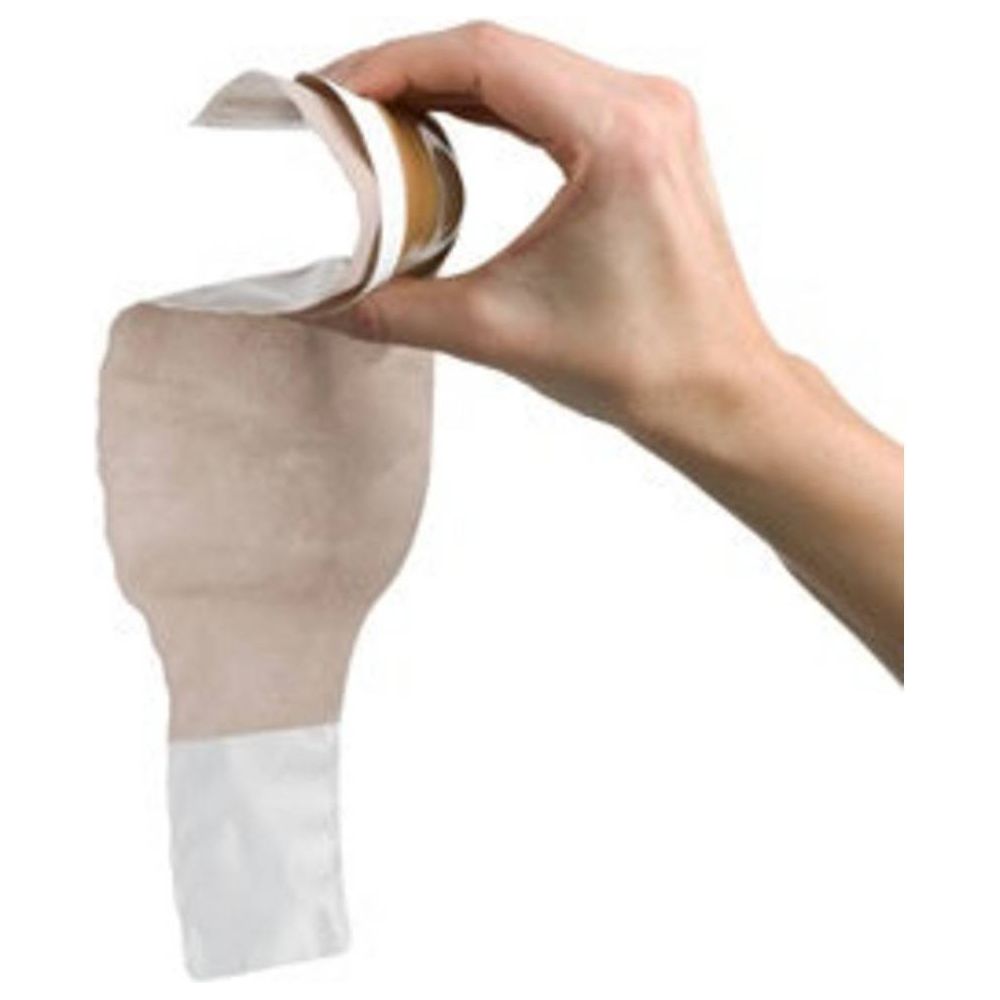 Hollister Premier One-Piece Drainable Ostomy Pouch – Convex Flextend Barrier, Clamp Closure, Tape