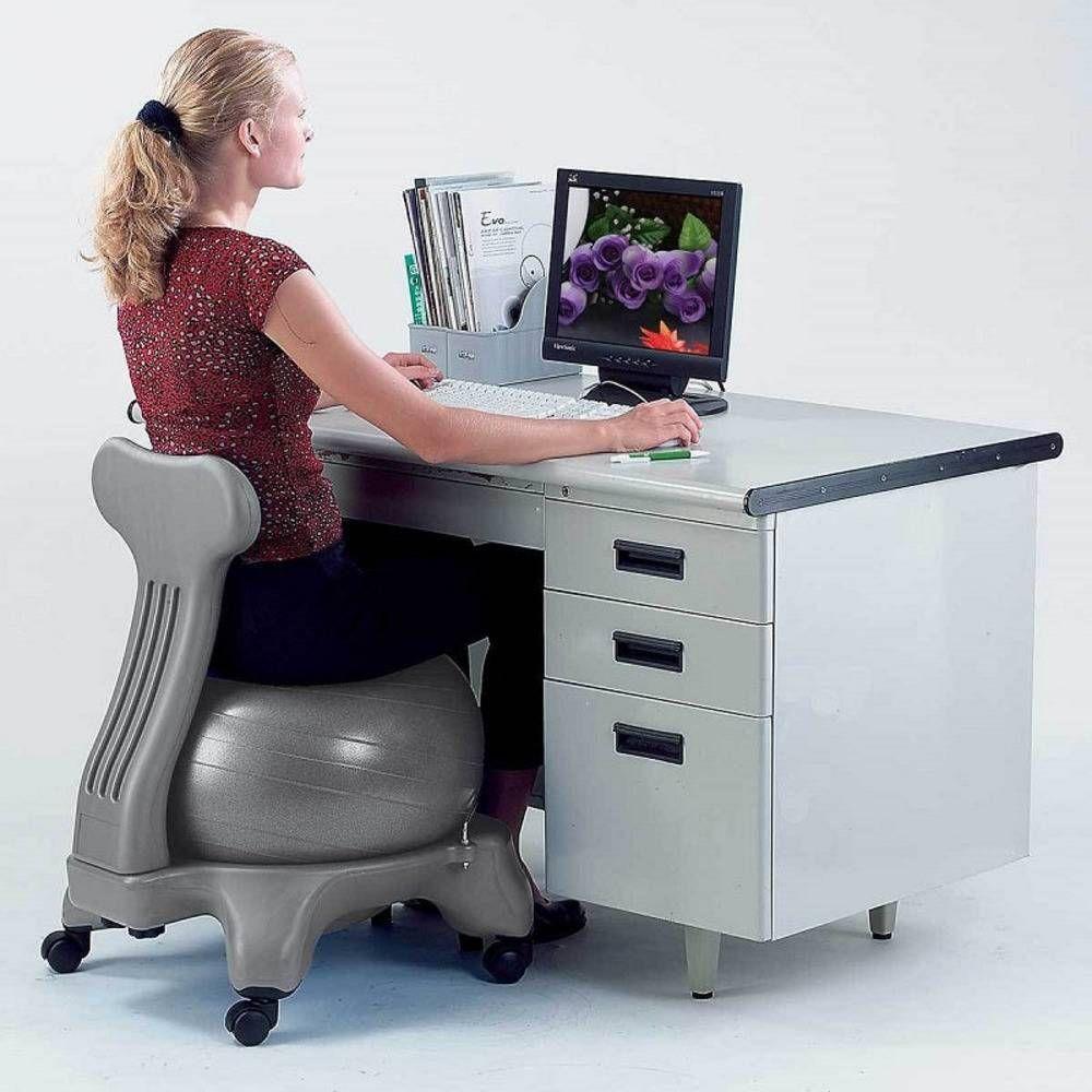Relaxus Fitness Ball Chair with Back Support
