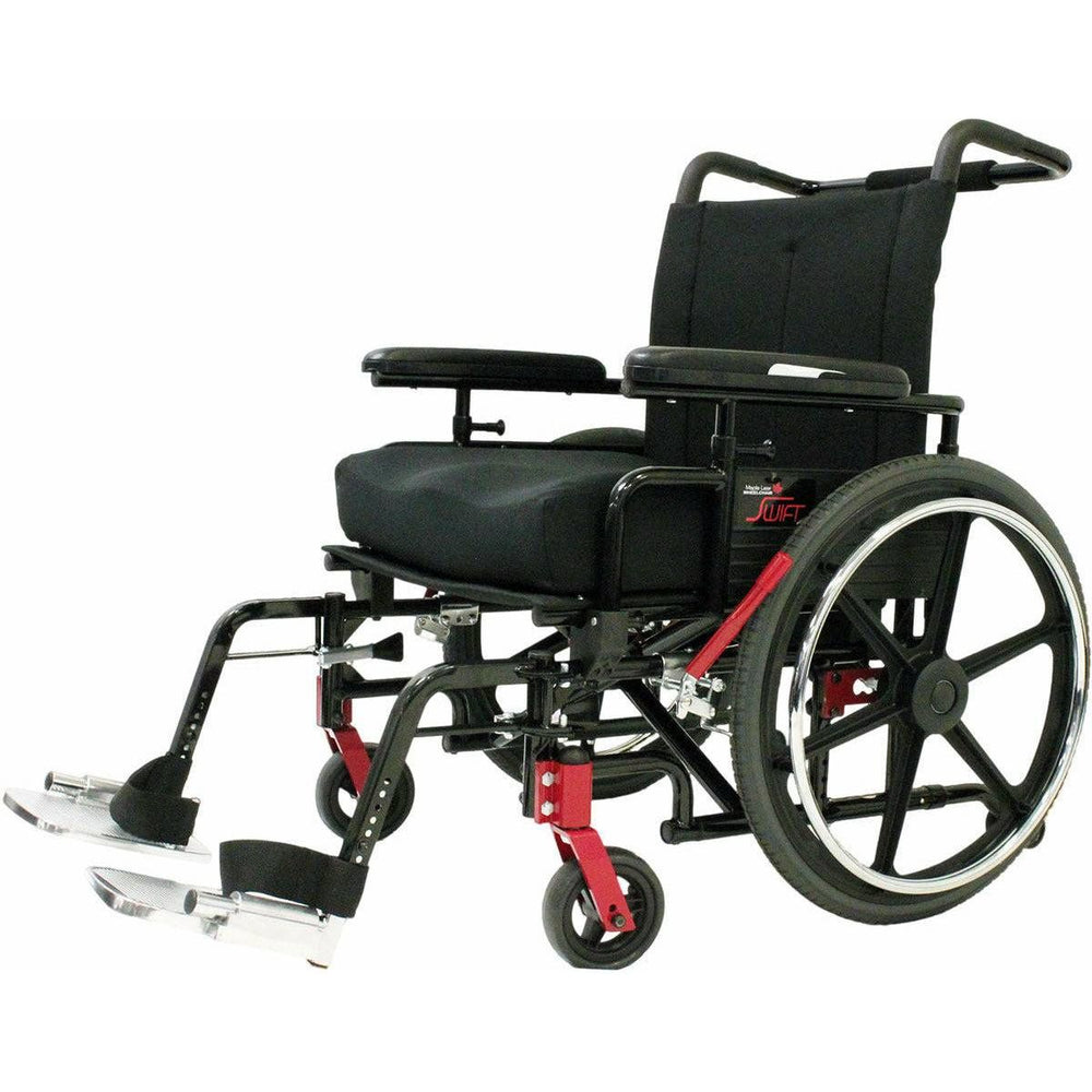 Maple Leaf Swift Heavy Duty Steel Frame Manual Wheelchair