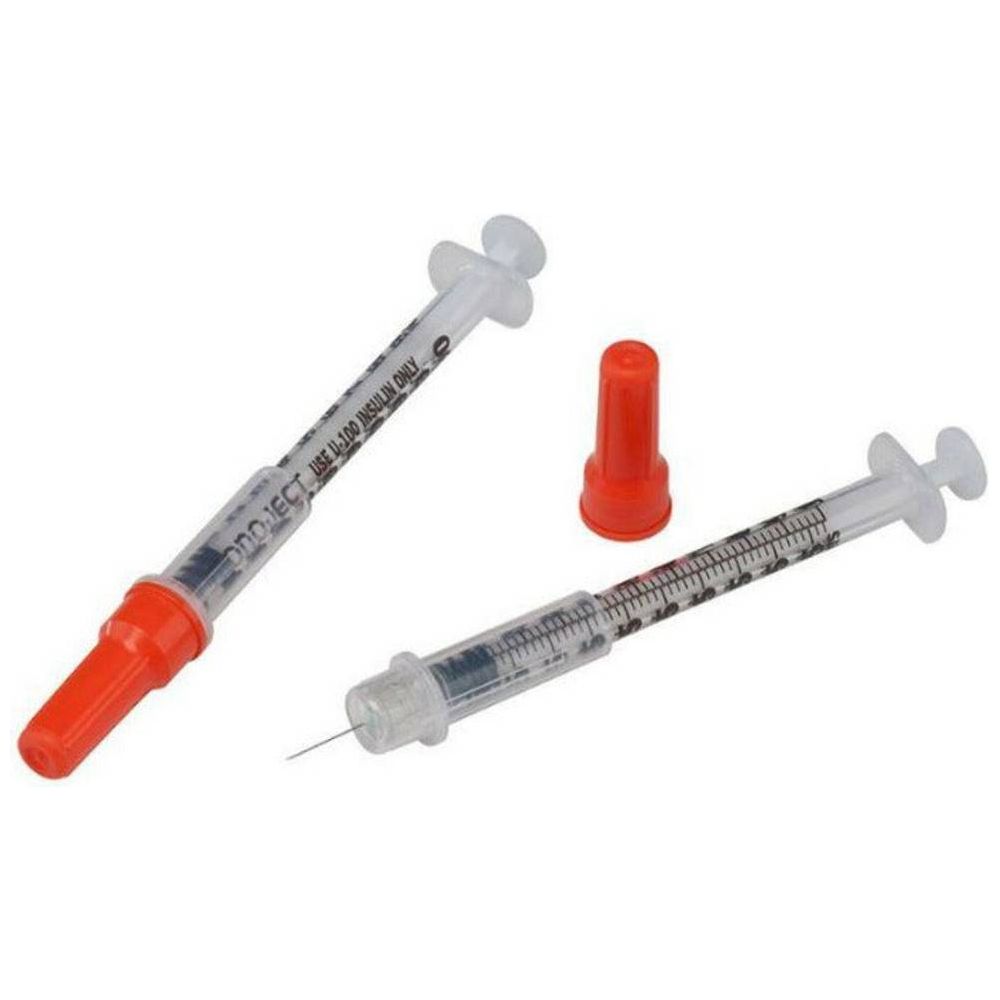 Monoject Insulin Safety Syringe with Needle