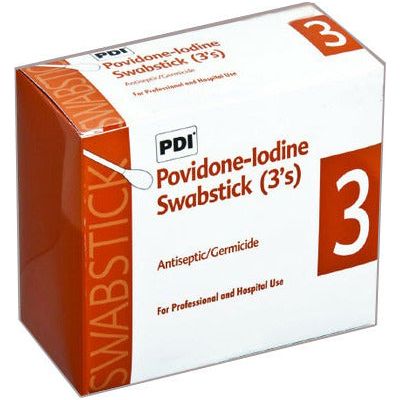PDI Prep Swabstick, 10% Povidone-Iodine