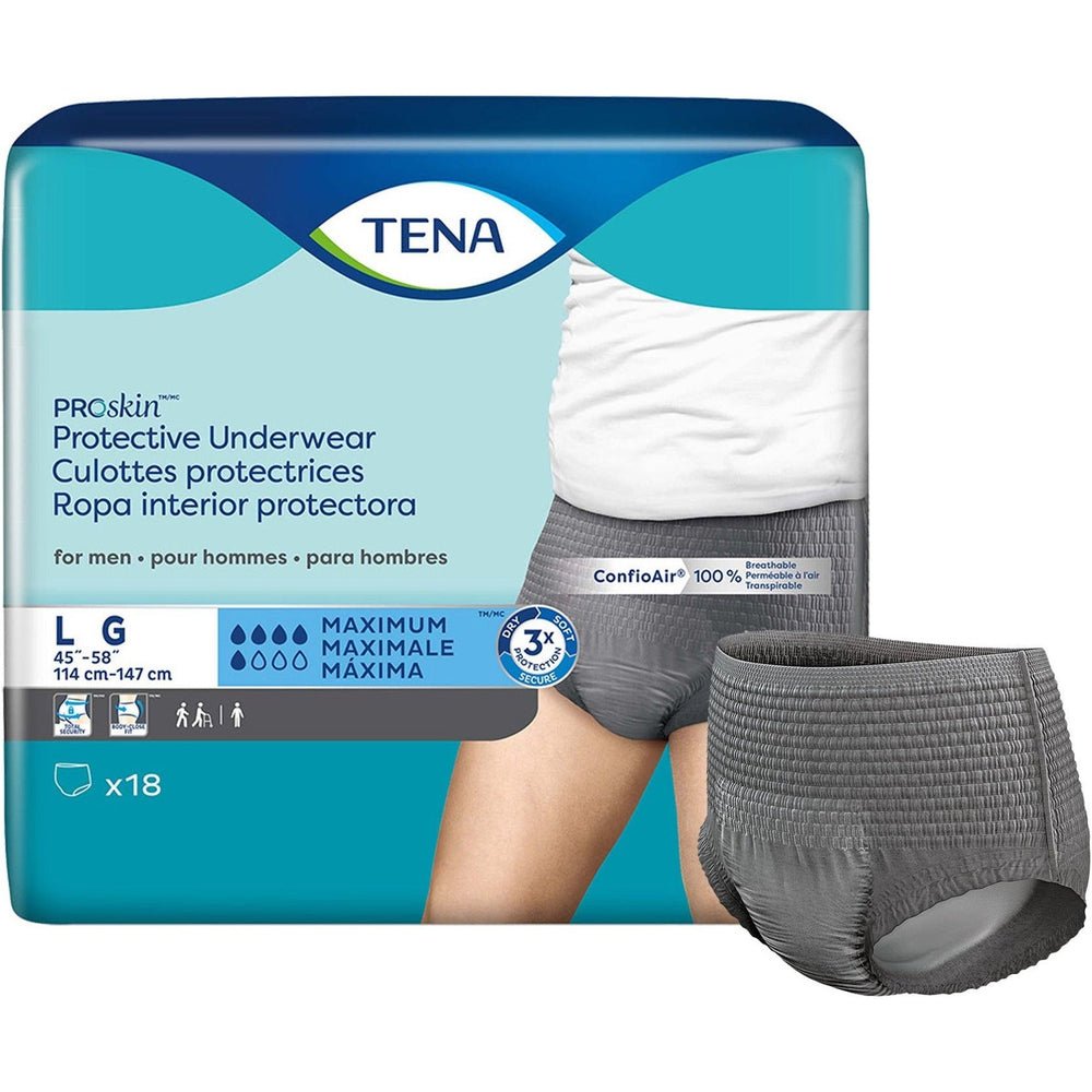 Tena ProSkin Underwear for Men with Maximum Absorbency