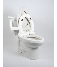 MOBB 2" Hinged Raised Toilet Seat w/Handles 