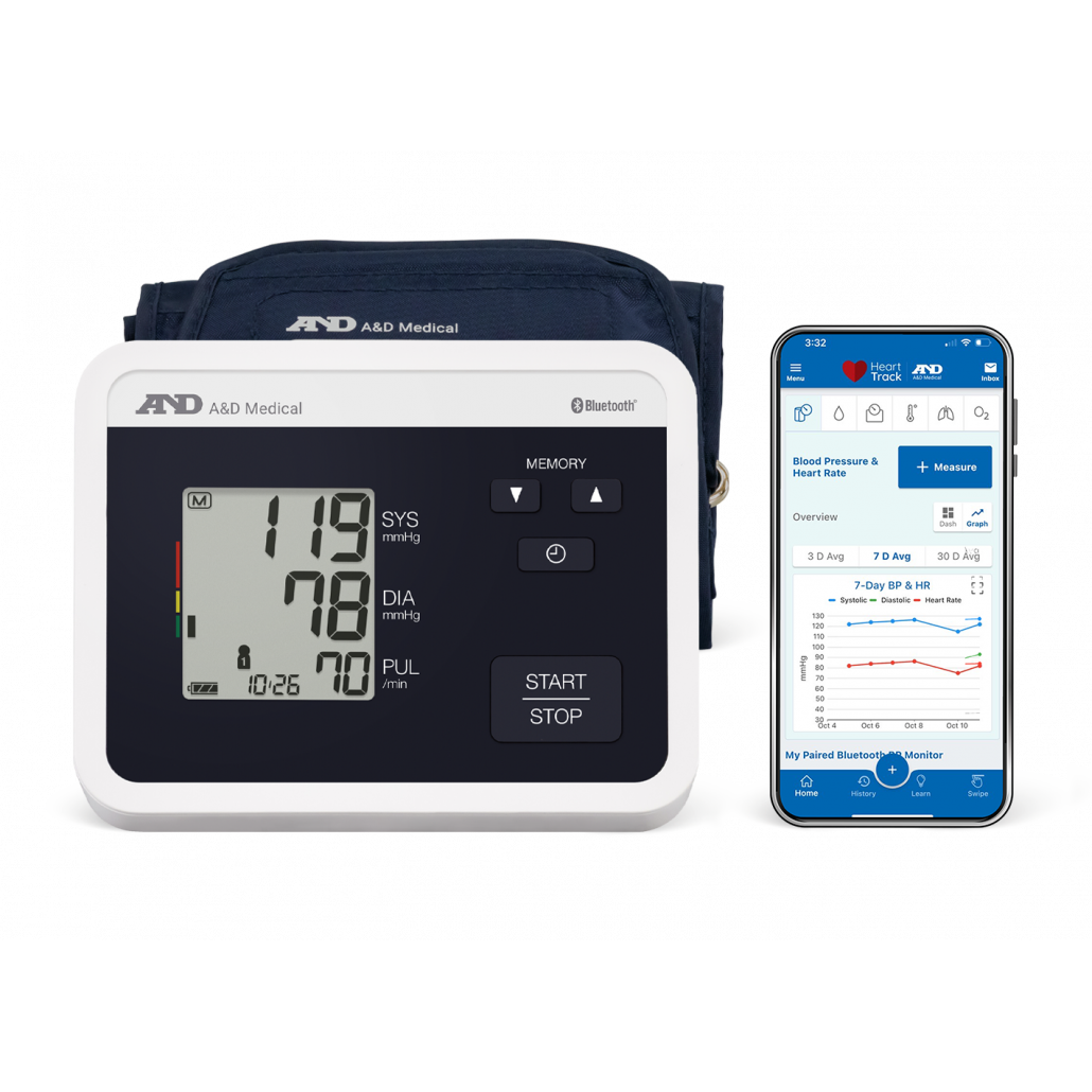 A&D Multi User Bluetooth Blood Pressure Monitor