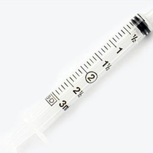 BD General Use Syringe, No Needle, Slip Tip, 1/10mL Graduation, 3mL