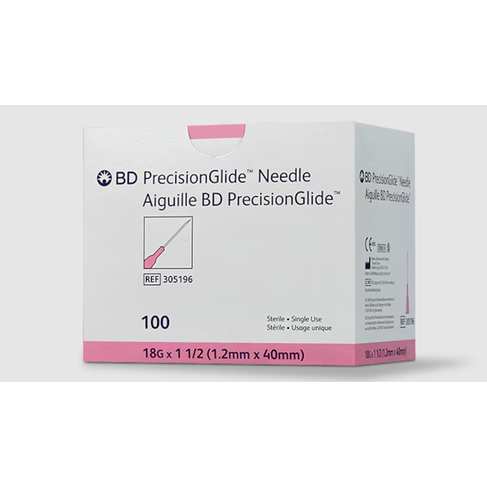 18 G x 1-1/2 in. BD PrecisionGlide™ Needle