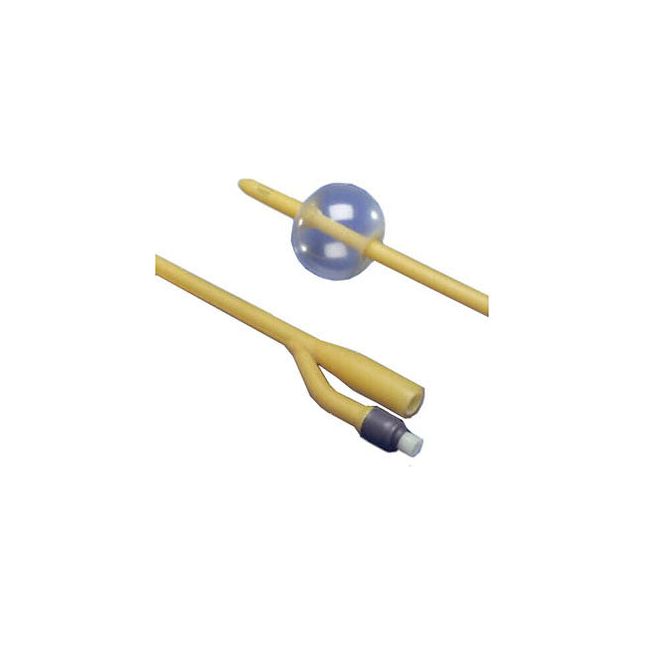 Bardia Foley Catheter, 2-Way Silicone Elastomer With 5cc Balloon