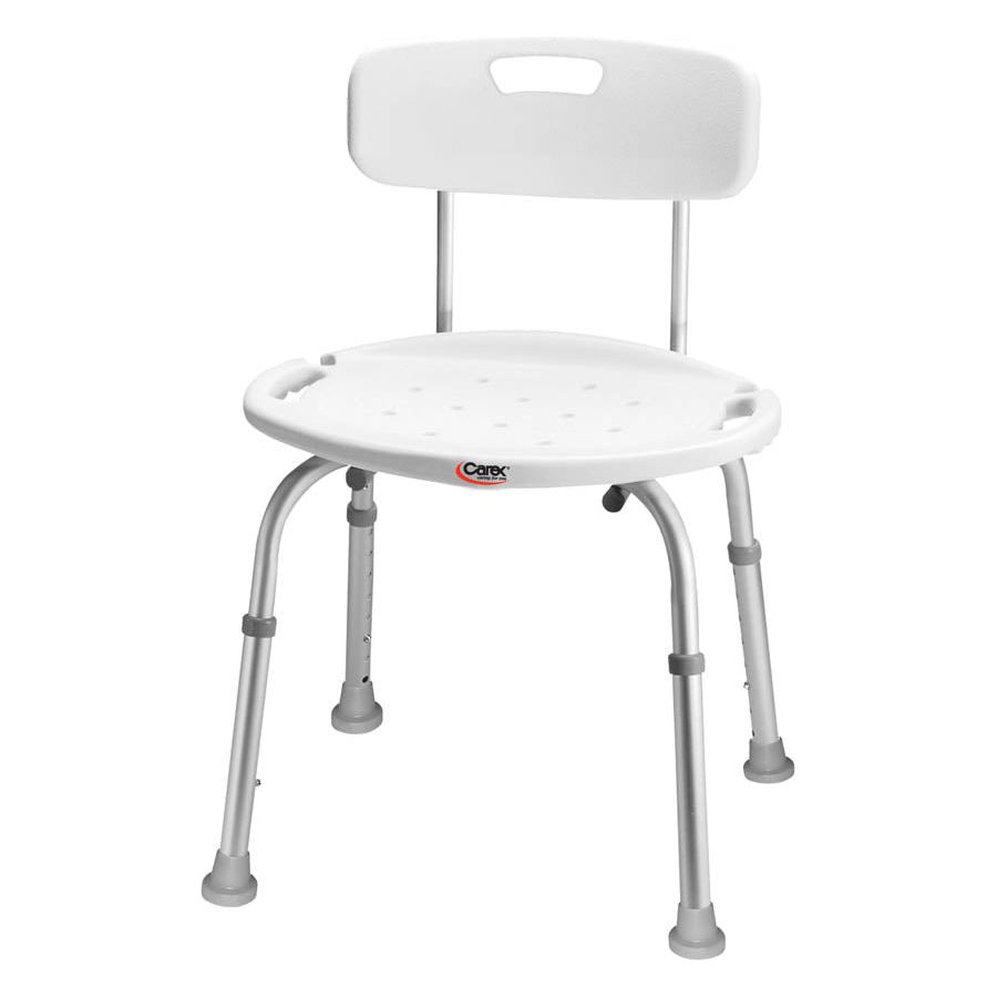 Carex Adjustable Bath and Shower Seat with Back
