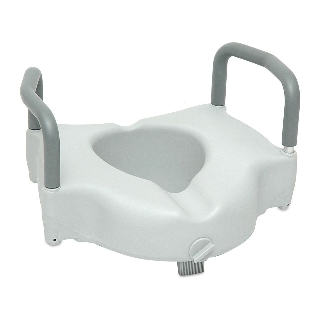 Compass Health Raised Toilet Seat with Lock and Arms