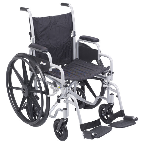 Drive Poly-Fly High Strength, Lightweight WheelchairFlyweight Transport Chair Combo