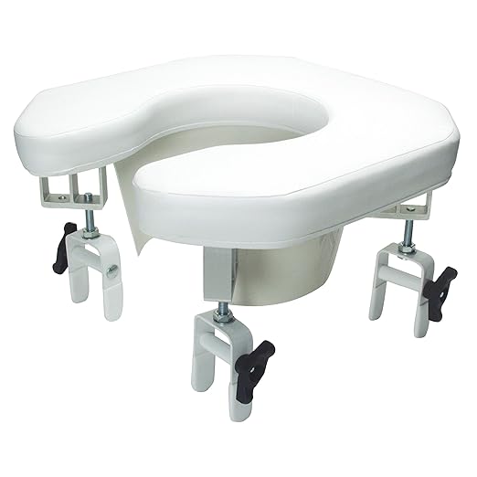 Lumex Multi-Position Open Padded Raised Toilet Seat