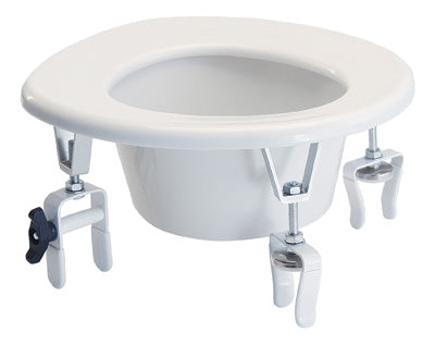 Lumex Versa Height Raised Toilet Seat with Two Rear Locking Brackets