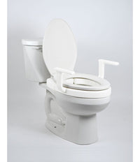 MOBB 2" Hinged Raised Toilet Seat w/Handles 