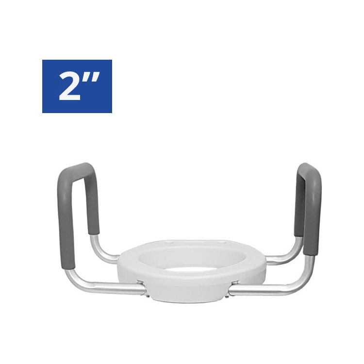 MOBB 2” Raised Toilet Seat with Arms