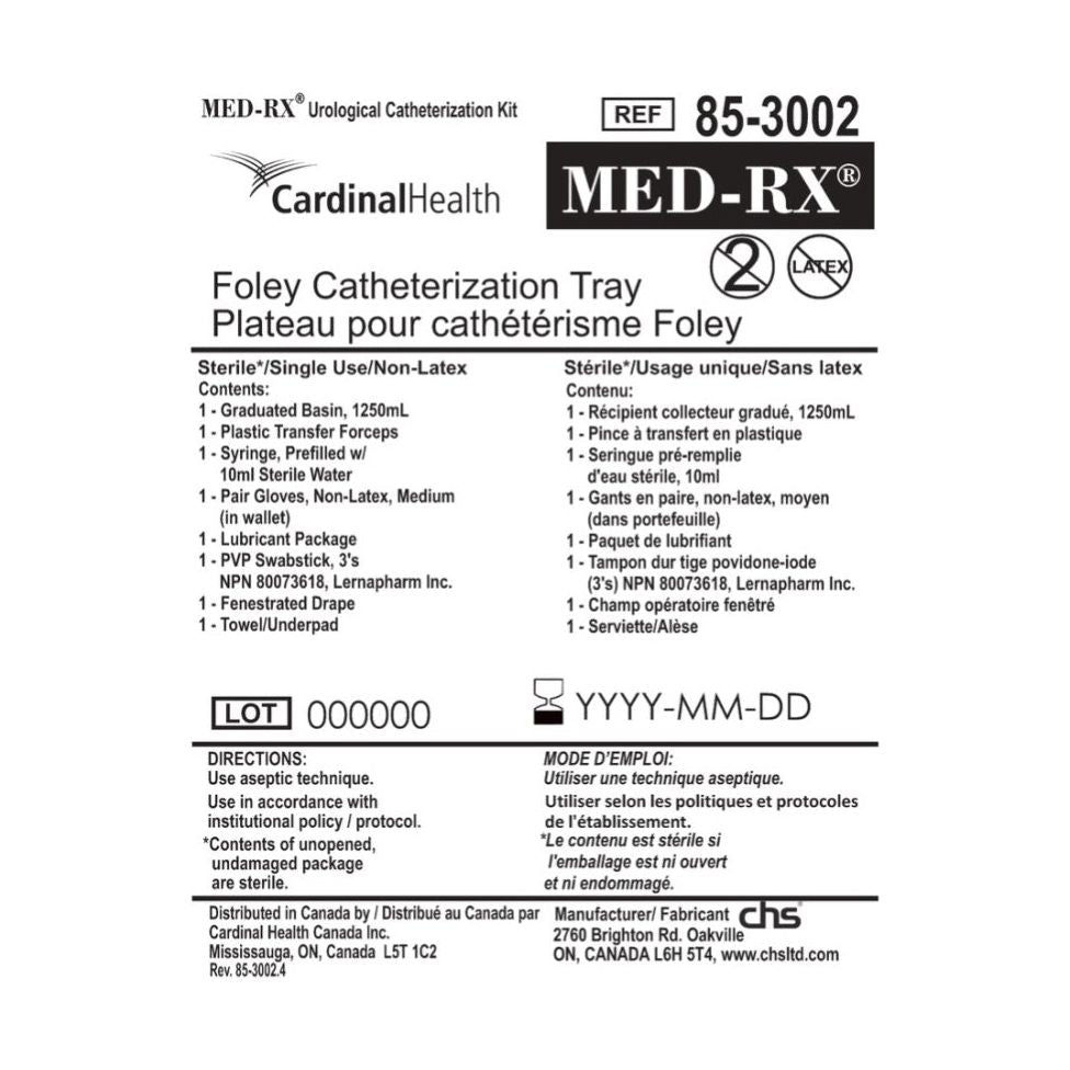 Med-Rx Foley Catheterization Tray