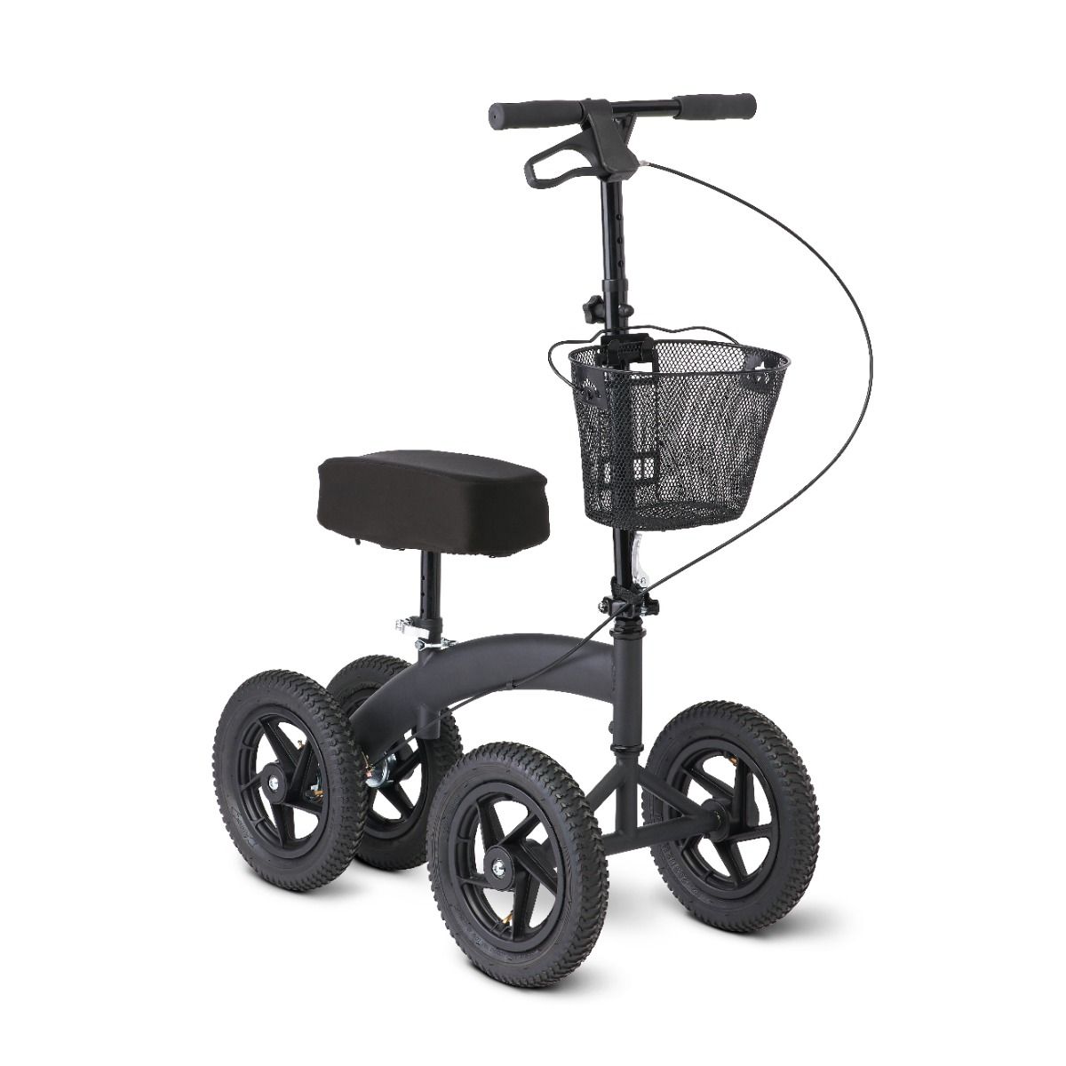 Medline All-Terrain Knee Walker with 12in Wheels 350lbs Black 1Ct