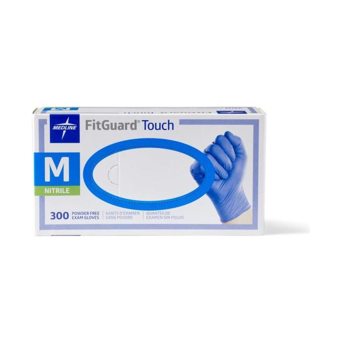 Medline FitGuard Touch Powder-Free Nitrile Exam Glove