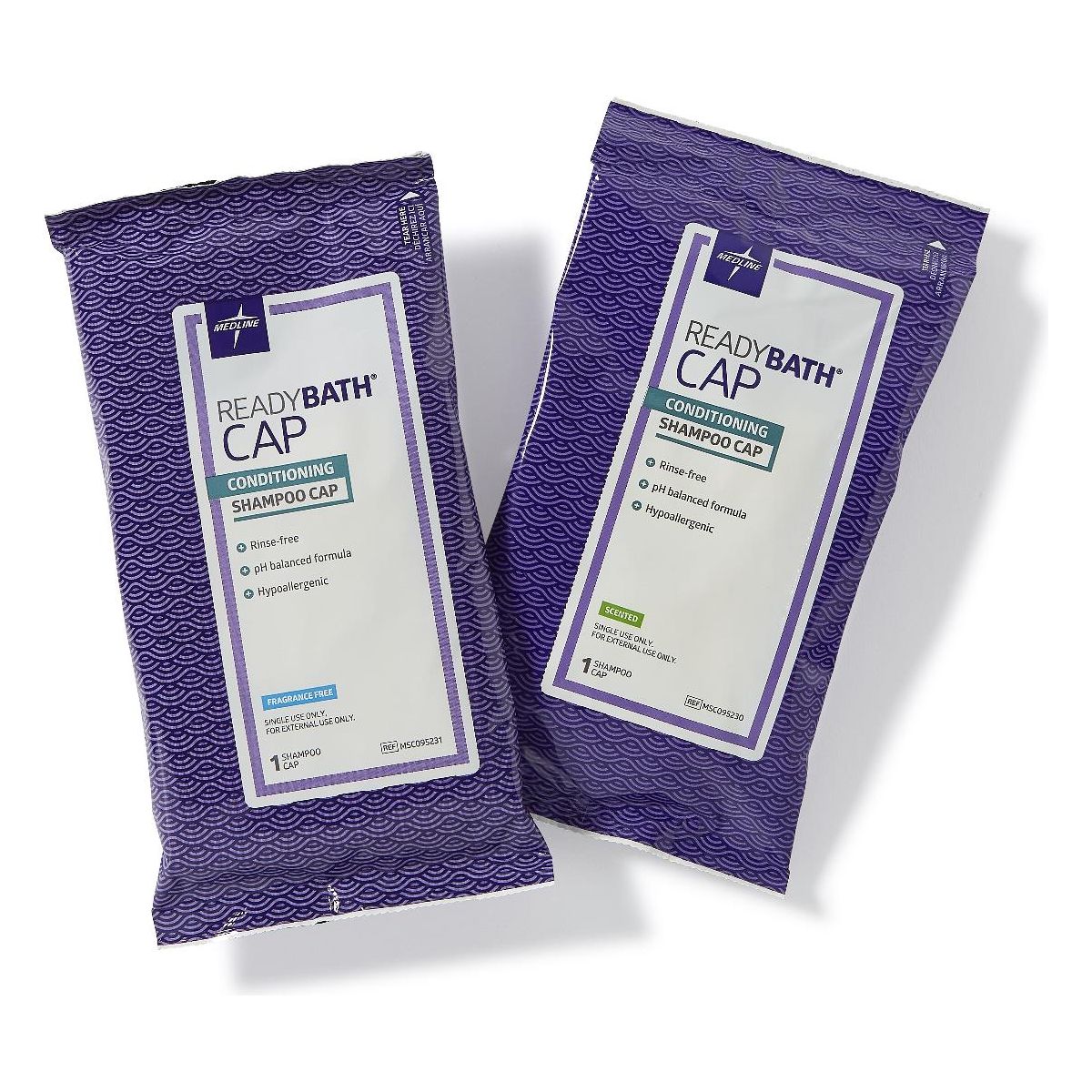 Medline ReadyBath Rinse-Free Shampoo and Conditioning Caps