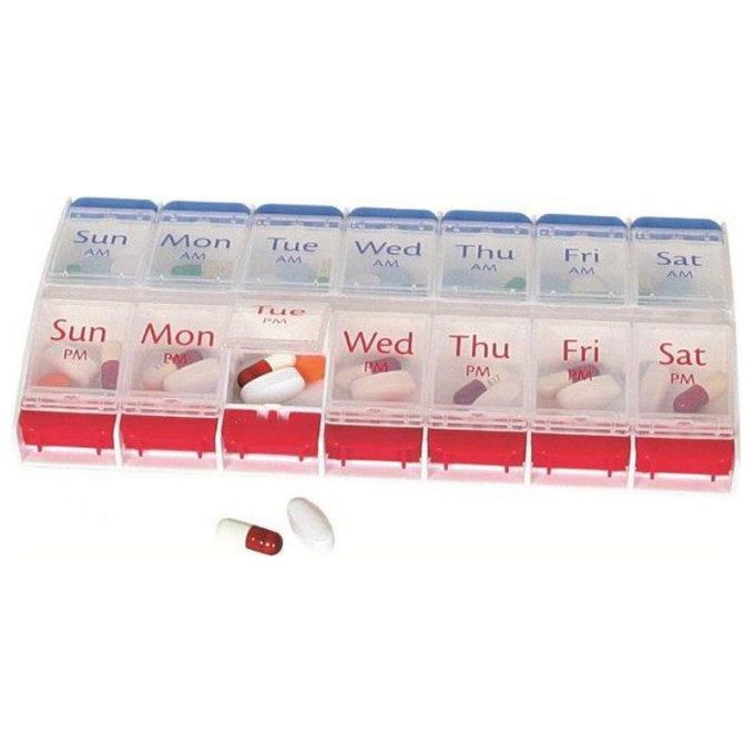 Parsons 7 Day AM/PM Pill Reminder, 2X Day