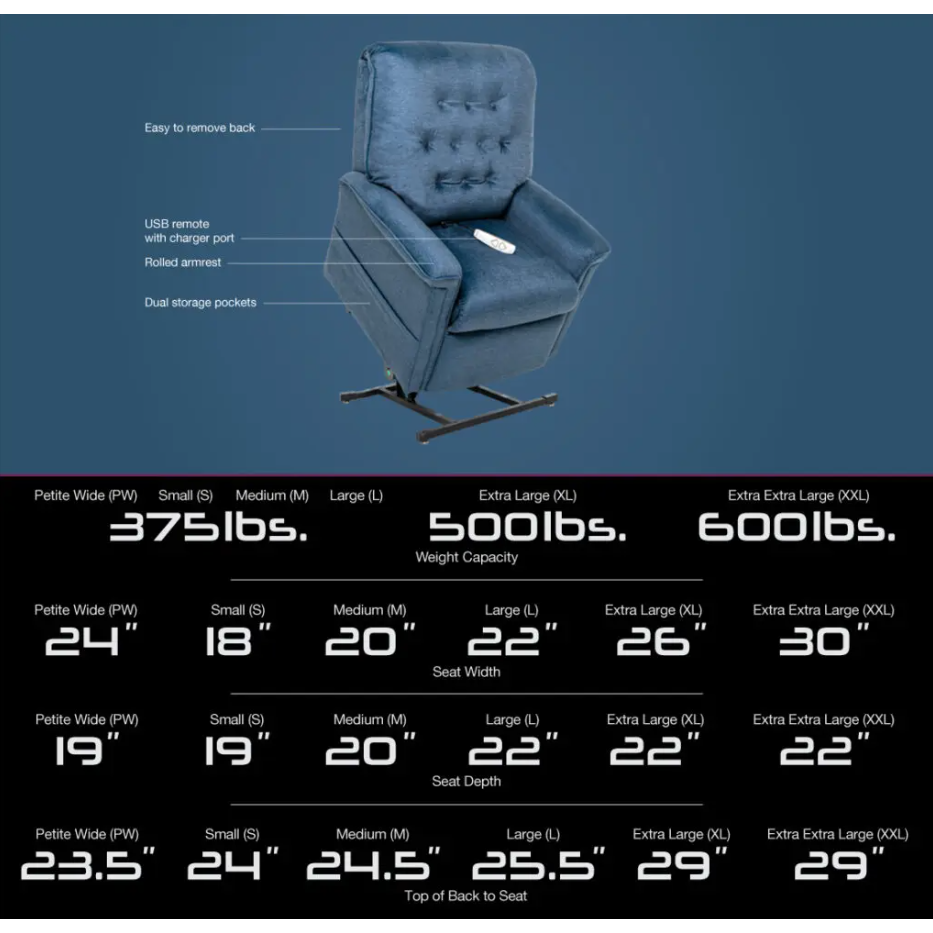 Pride Mobility LC358 Heritage Lift Chair