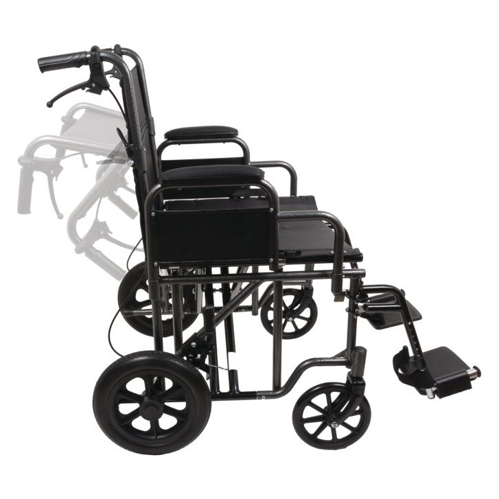  ProBasics Bariatric Steel 22" Transport Chair