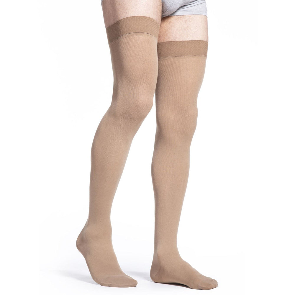 Sigvaris Cotton Thigh High Compression Stockings 20-30 mmHg