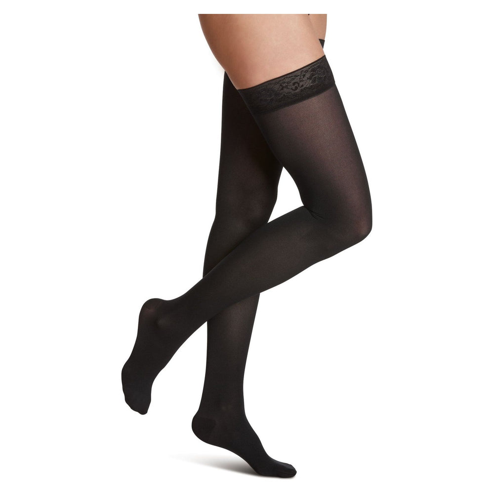 Sigvaris Soft Opaque Thigh-High Stockings 20-30 mmHg for Women