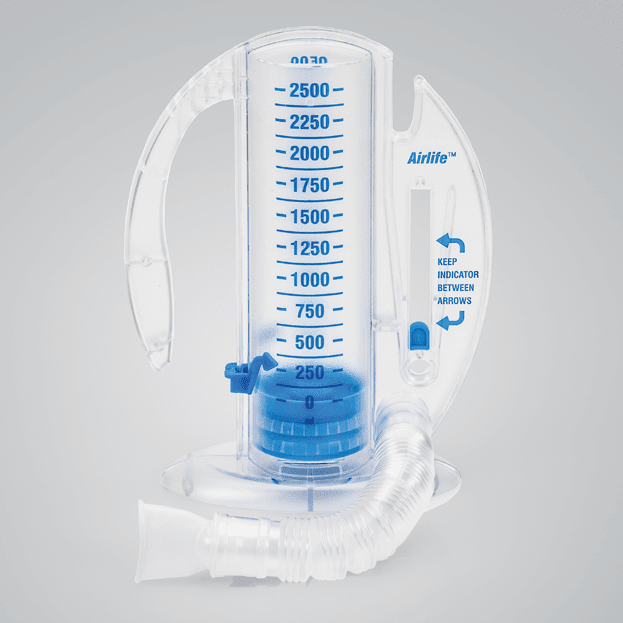 AirLife Volumetric Incentive Spirometer, with One-Way Valve