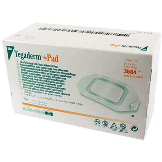 3M Tegaderm Pad Film Dressing, with Non-Adherent Absorbent Pad