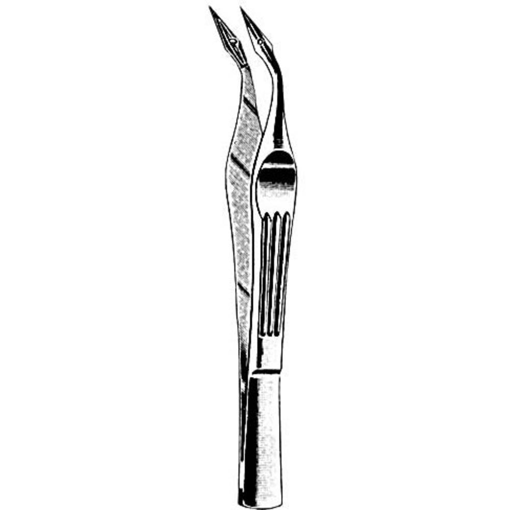 AMG Carmalt Splinter Forceps, curved, 4 1/2 inch (11.4 cm)