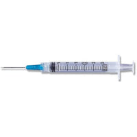 BD General use Syringe with PrecisionGlide Detachable Needle, 3cc