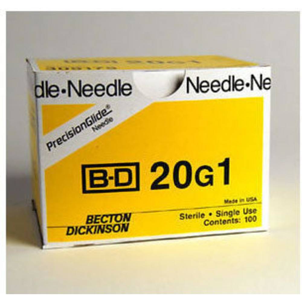 Precision Glide Hypodermic Needles 20g 1