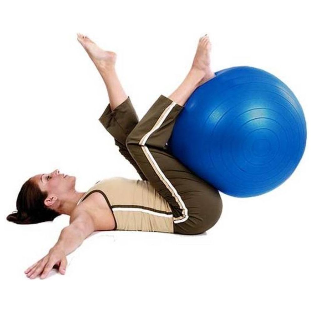 Athletic Works 65cm Yoga Ball, Anti-Burst, Exercises Poses Embossed