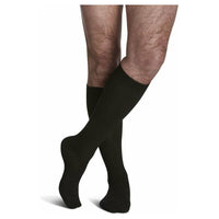 Sigvaris Casual Cotton Compression Socks 15-20 mmHg for Men Black