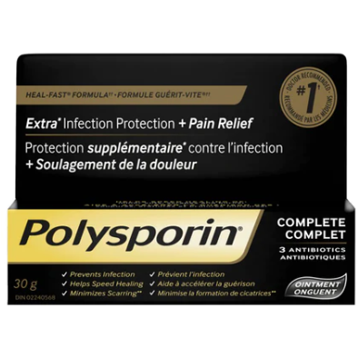 Polysporin Complete Antibiotic Ointment, 30 g