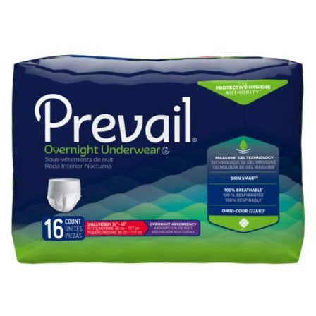 Prevail Unisex Protective Night Underwear, Maximum Absorbency