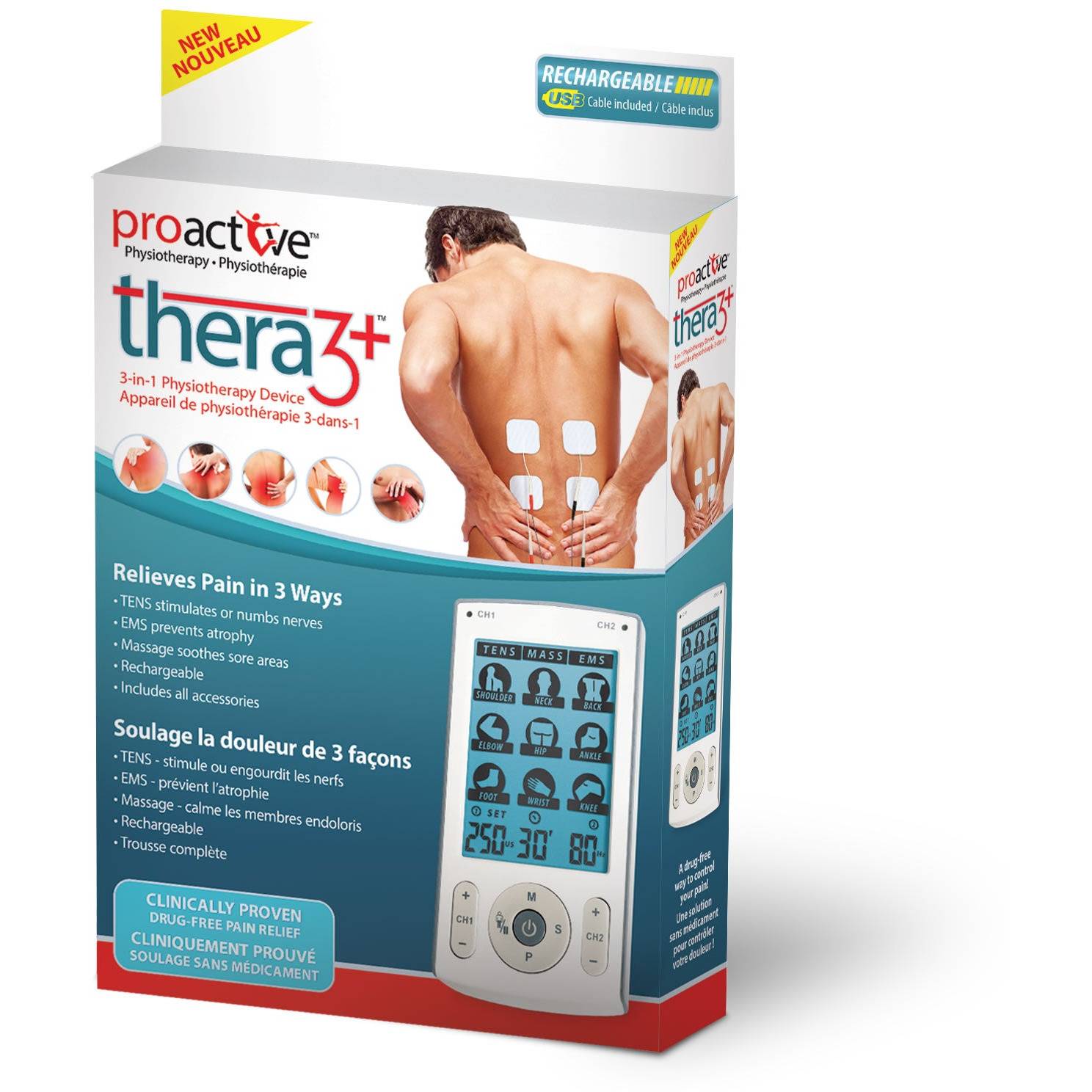 ProActive Thera3 Tens EMS and Massage