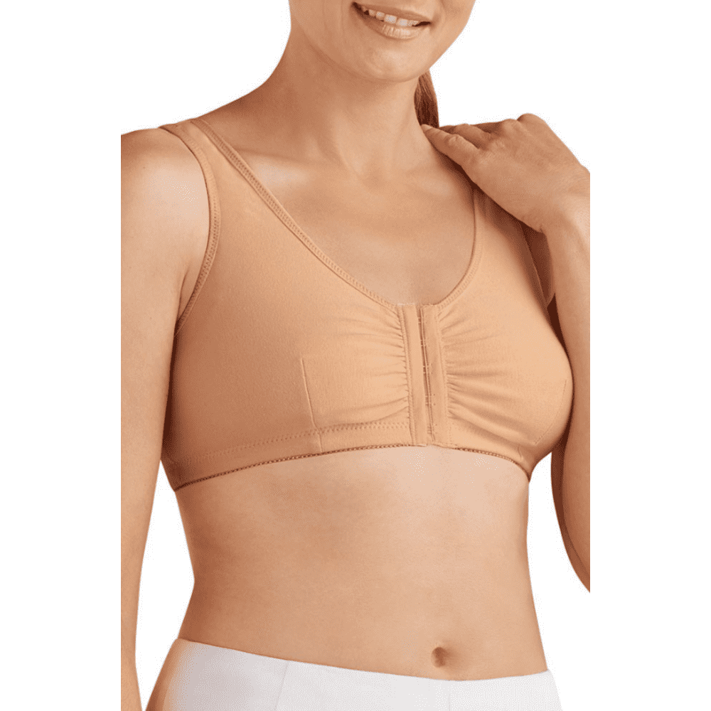Frances Wire-free Front-Closure Mastectomy Bra - by Amoena, Pink Ribbon  Boutique