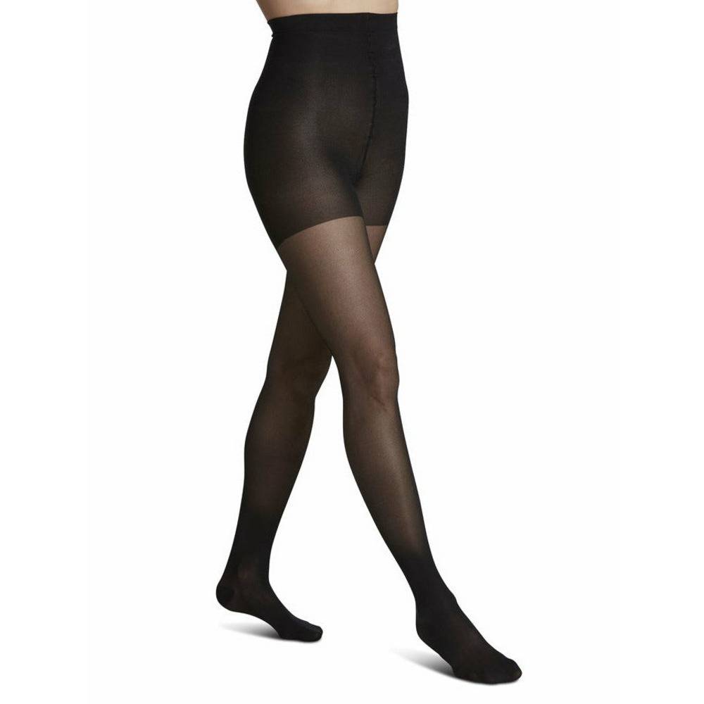 Sigvaris Womens Sheer Fashion Pantyhose Compression Stockings 15-20 mmHg Black