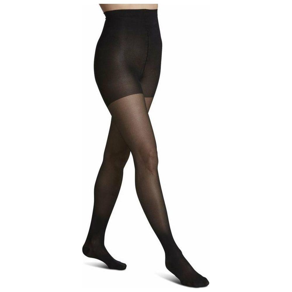 Sigvaris Womens Sheer Fashion Pantyhose Compression Stockings 15-20 mmHg Black