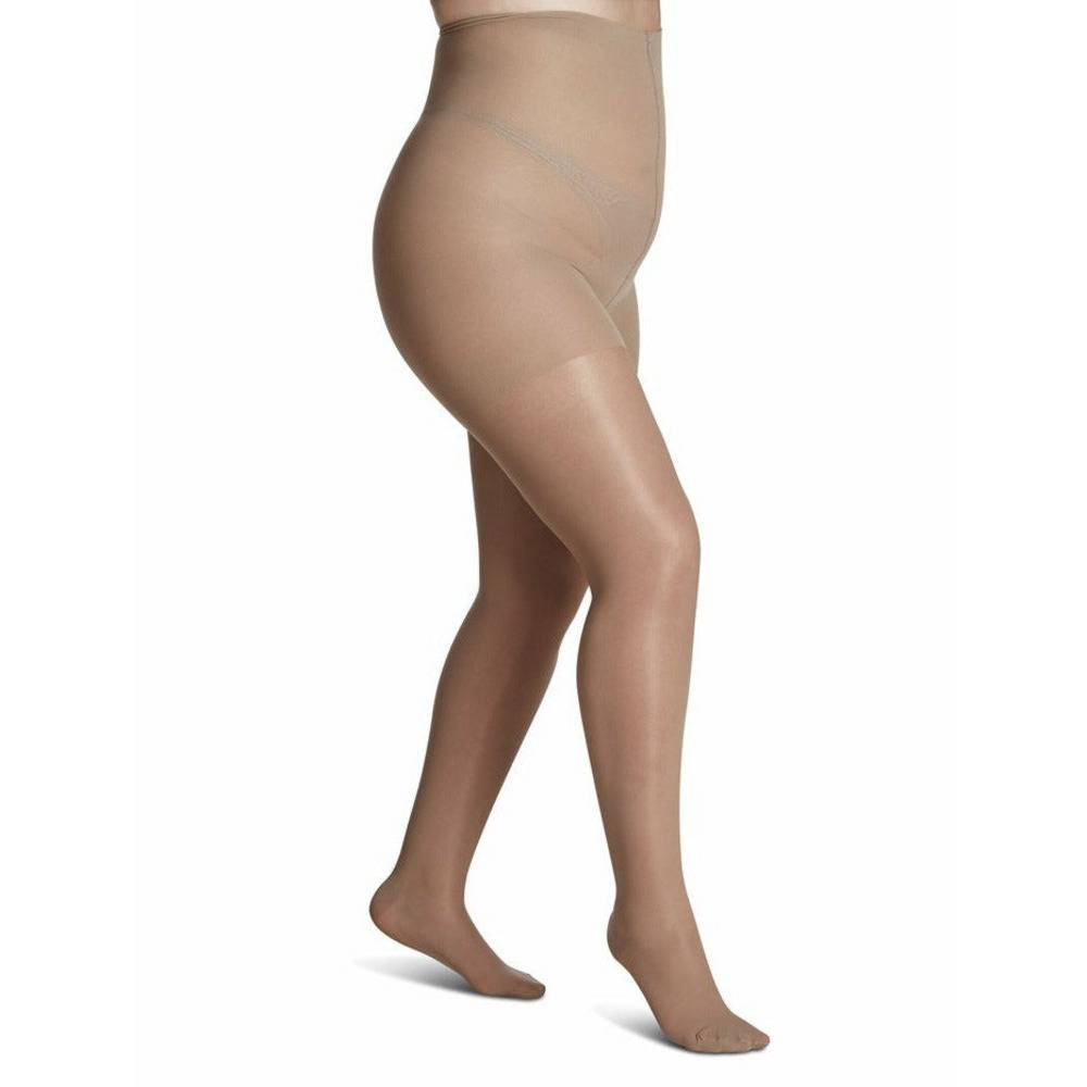 Sigvaris Womens Sheer Fashion Pantyhose Compression Stockings 15-20 mmHg Suntan