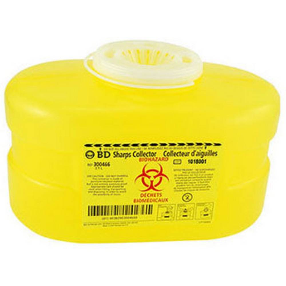 BD Sharps Collector, One-Piece, Yellow