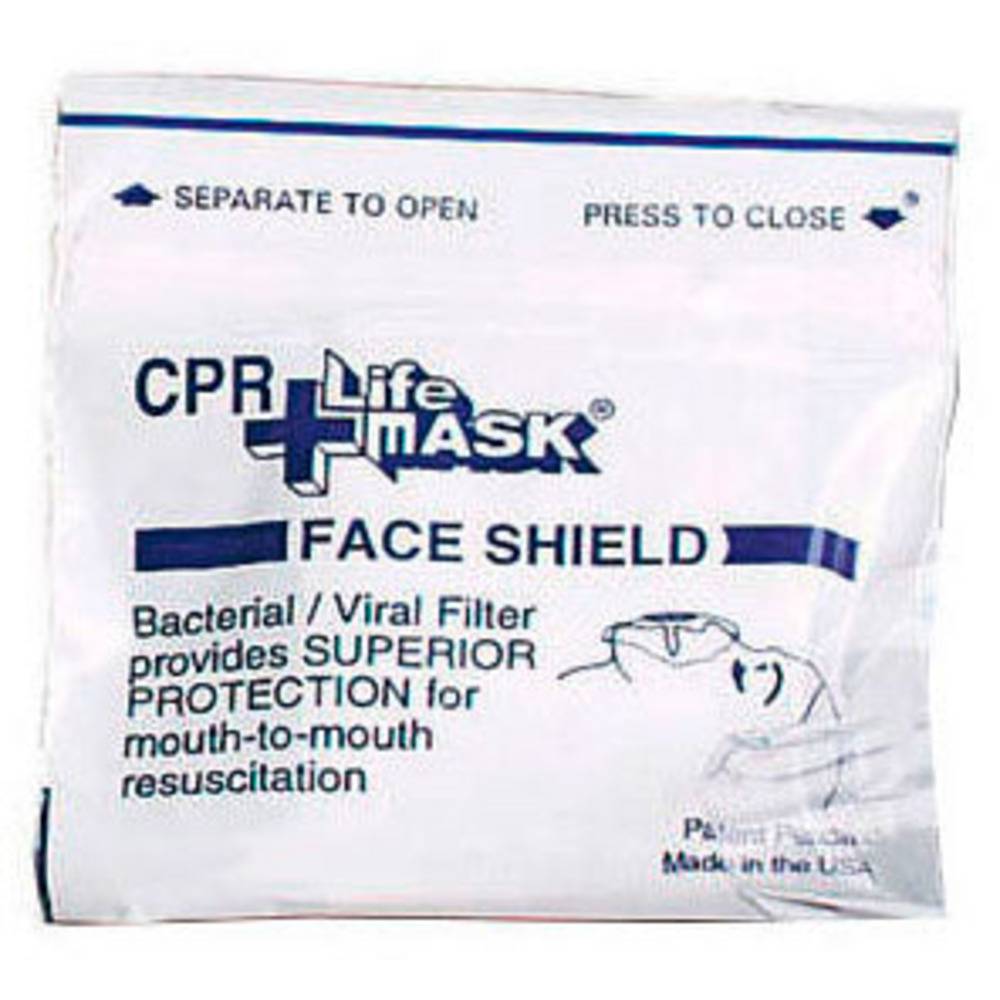 C.P.R Face Shield with One Way Valve